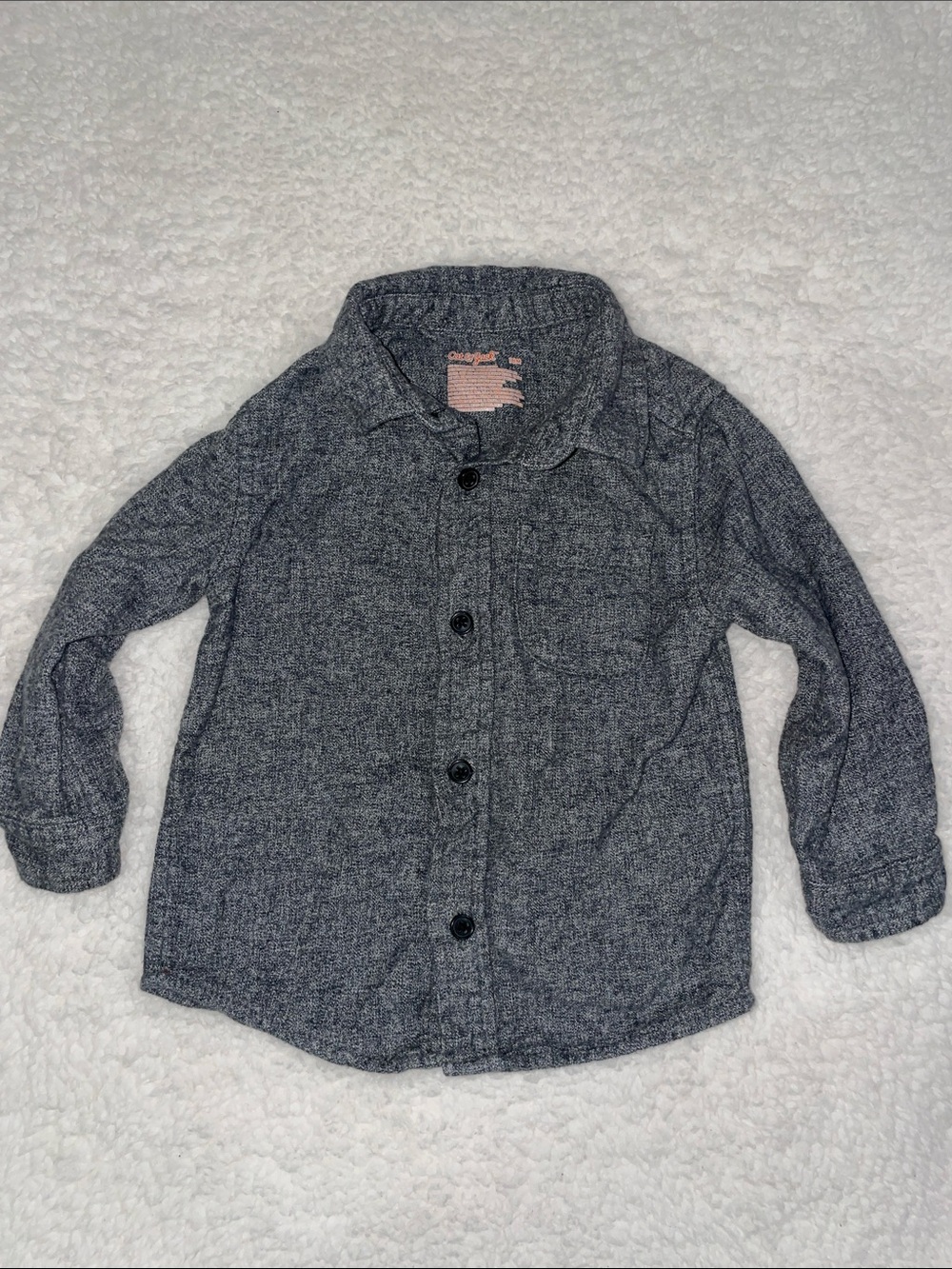 Cat & Jack Heather Gray Button Down Shirt